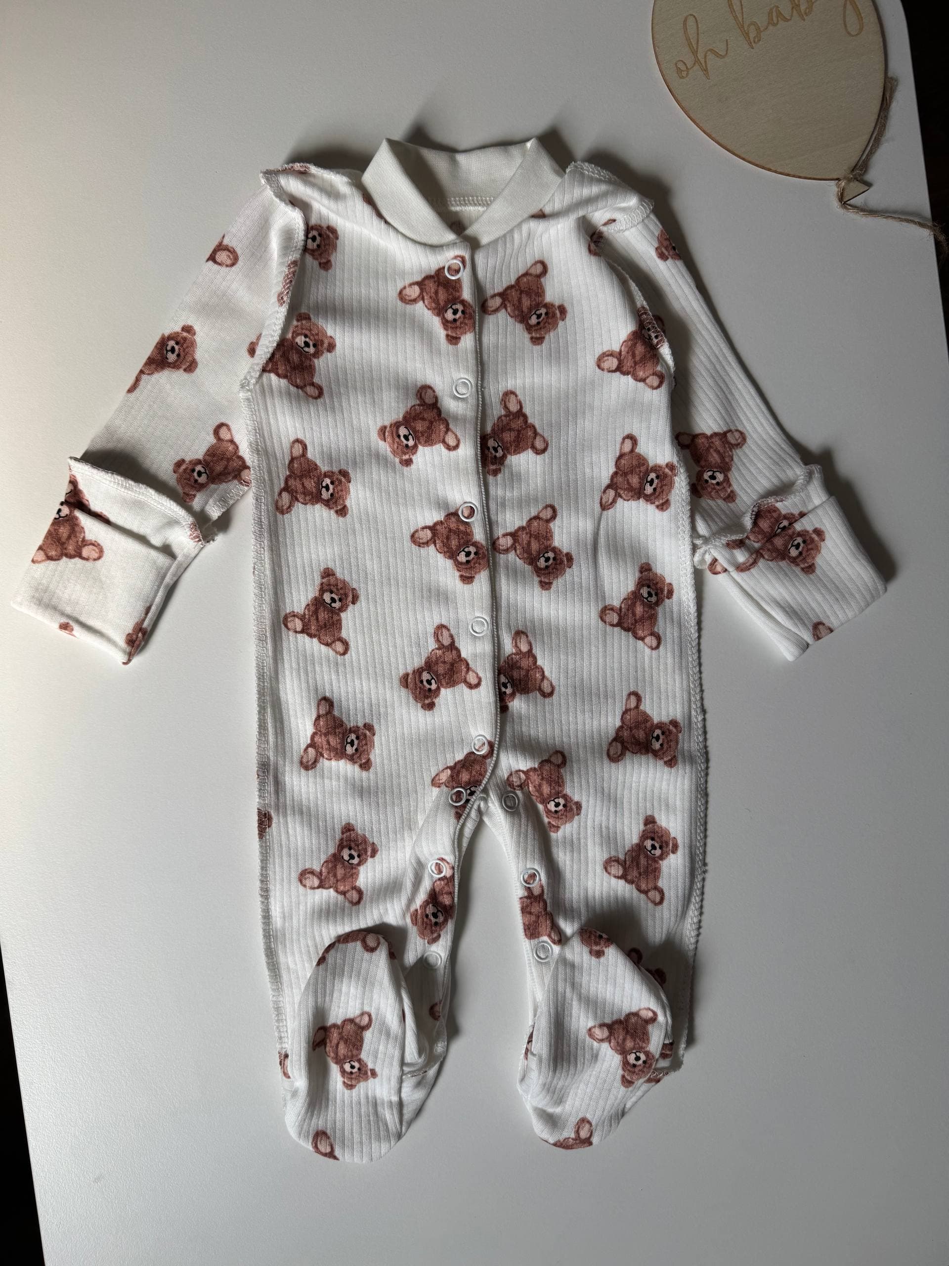 Чоловічок для новонароджених інтерлок 56-62 - Головне фото | Дитячий одяг Store Olivka