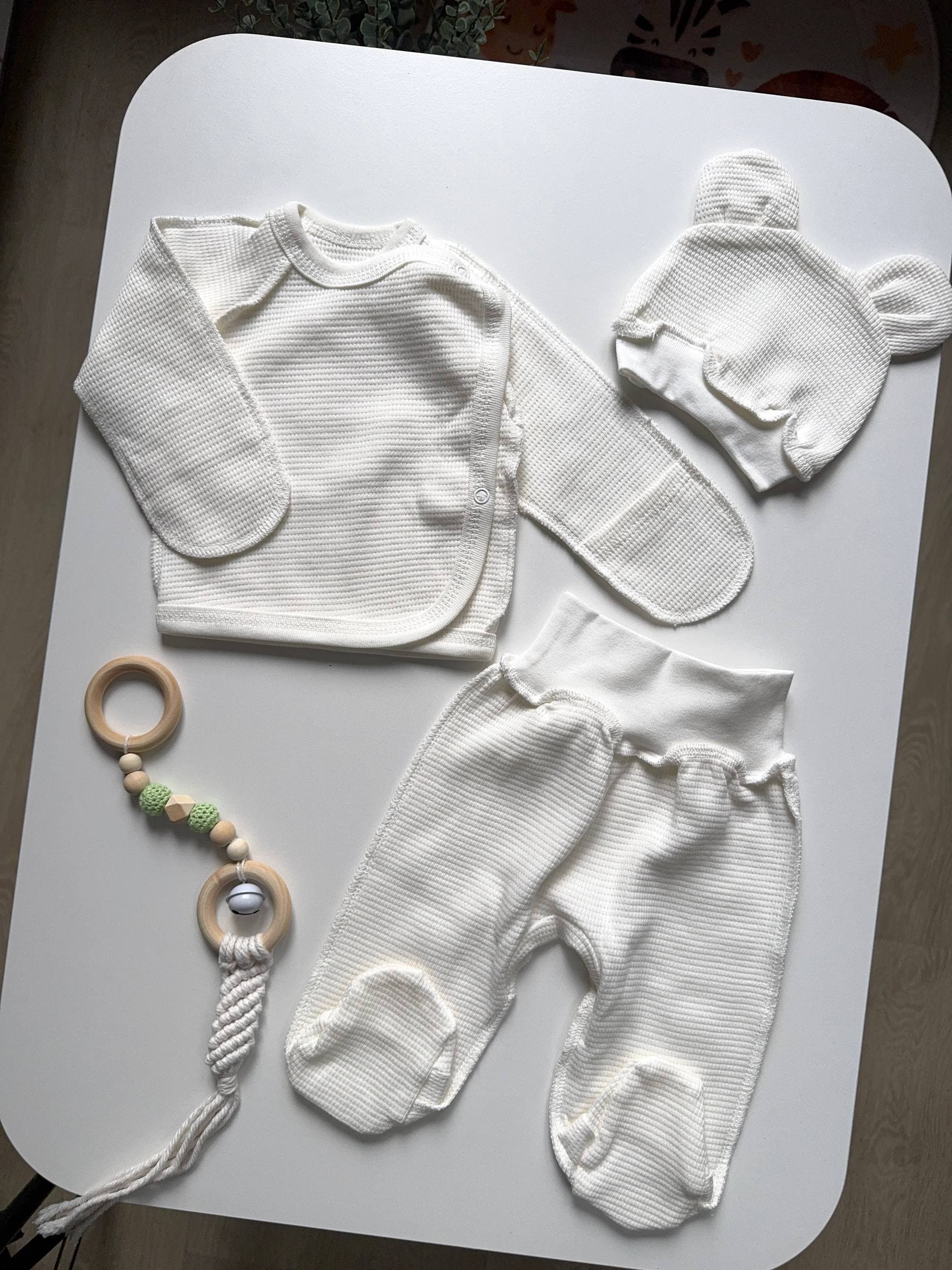 Комплект для новонароджених бавовна 56-62 - Головне фото | Дитячий одяг Store Olivka