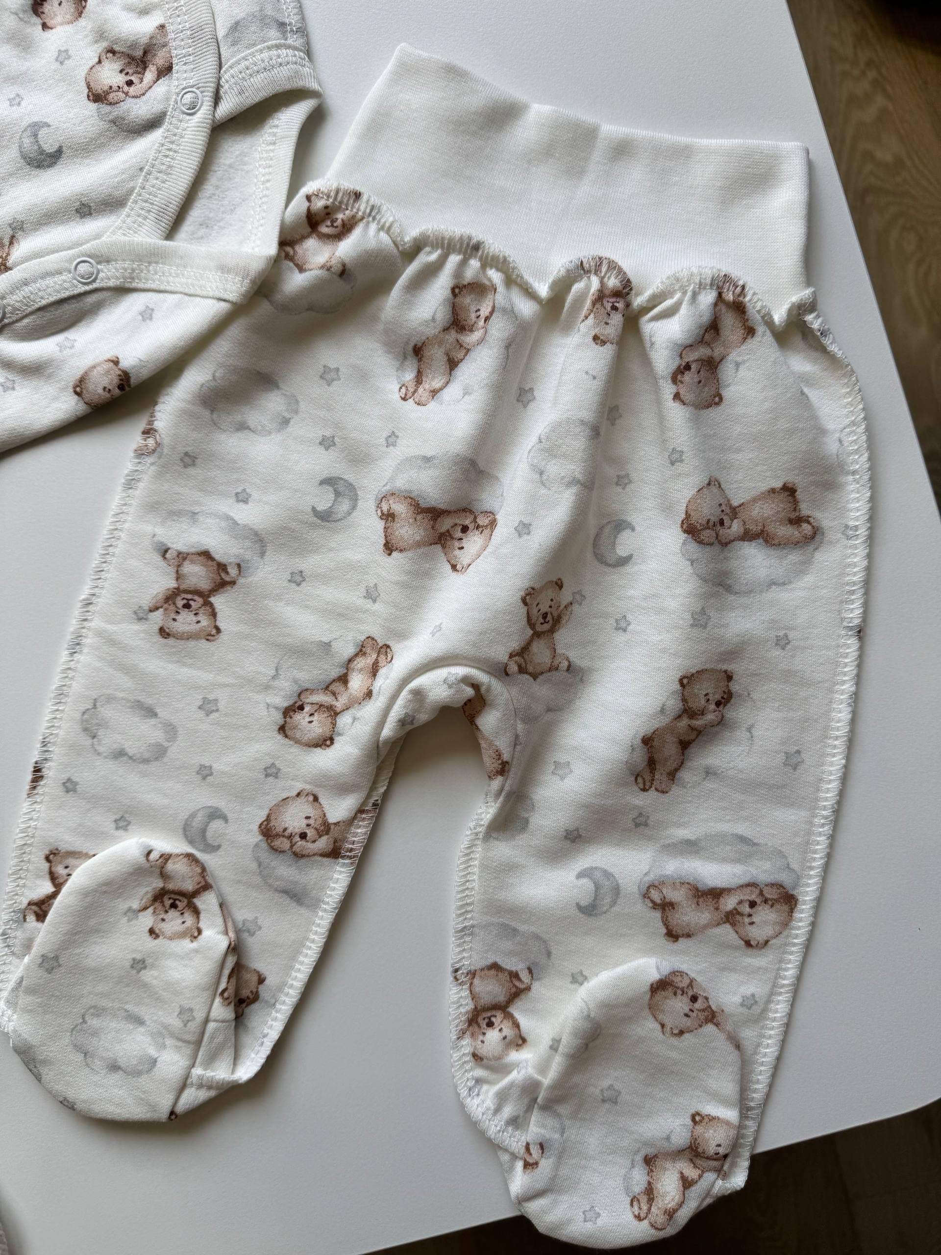 Комплект для новонароджених футер 56-62 - Фото 4 | Дитячий одяг Store Olivka