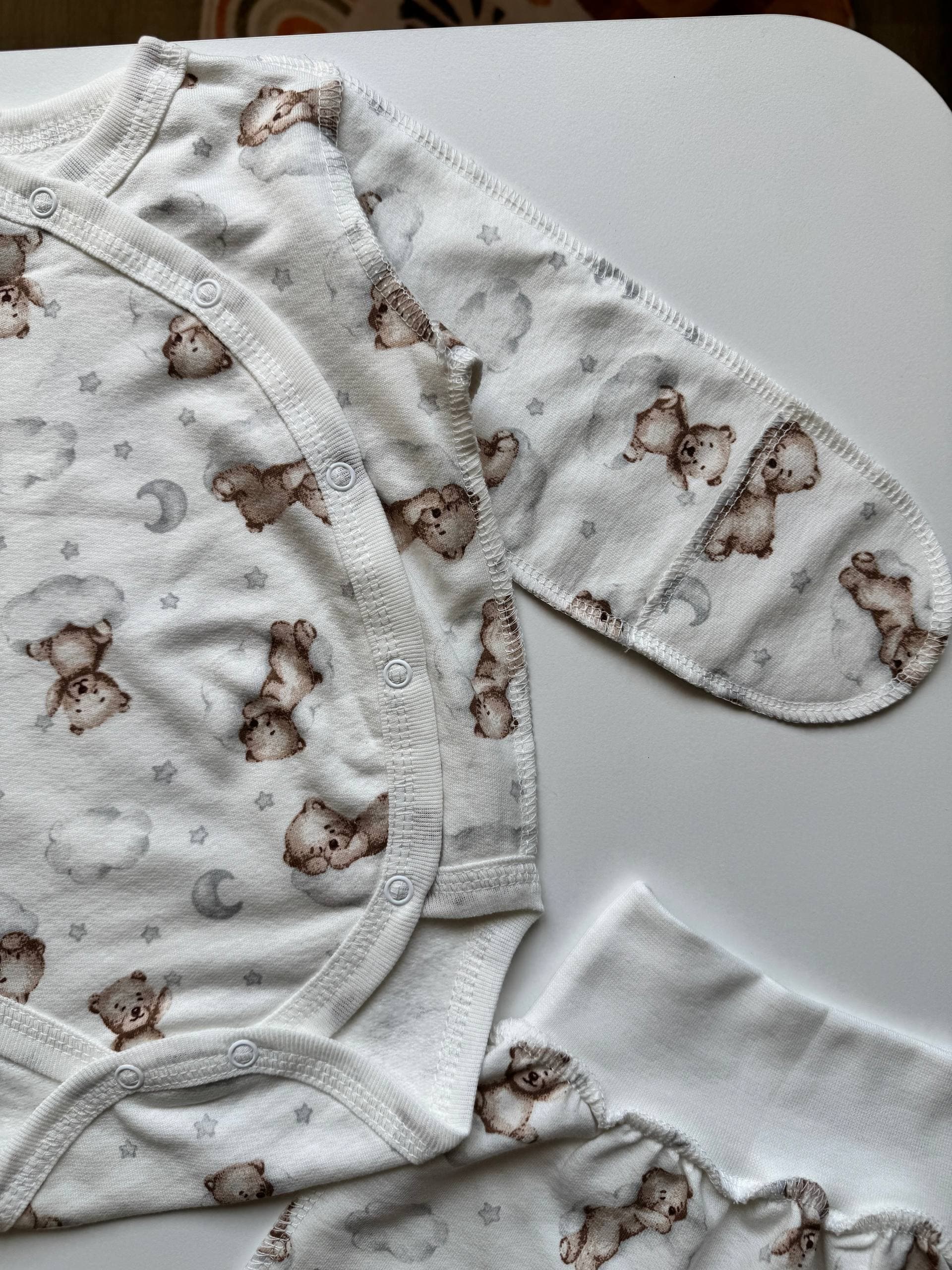 Комплект для новонароджених футер 56-62 - Фото 2 | Дитячий одяг Store Olivka