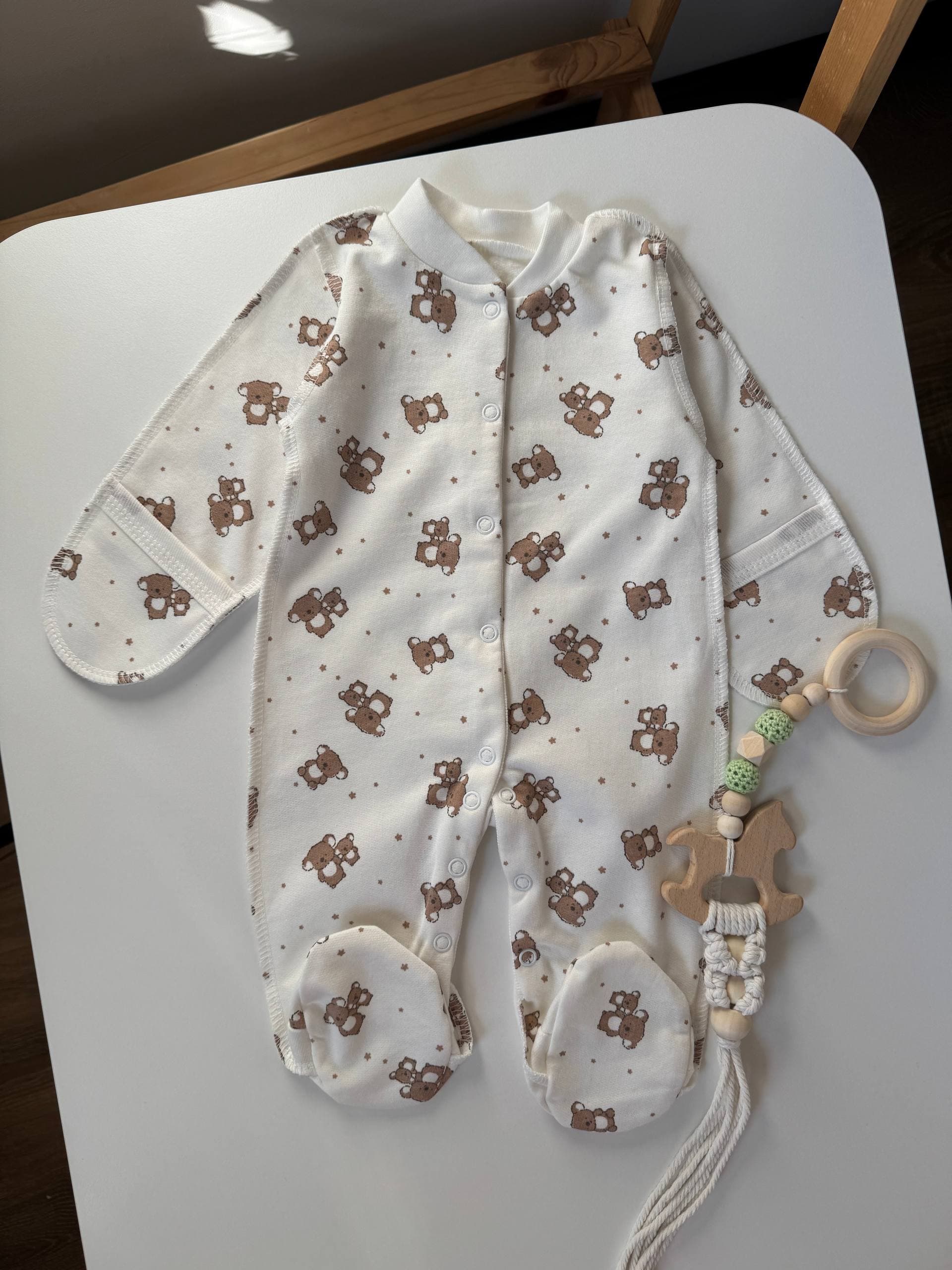 Чоловічок для новонароджених футер 56-62