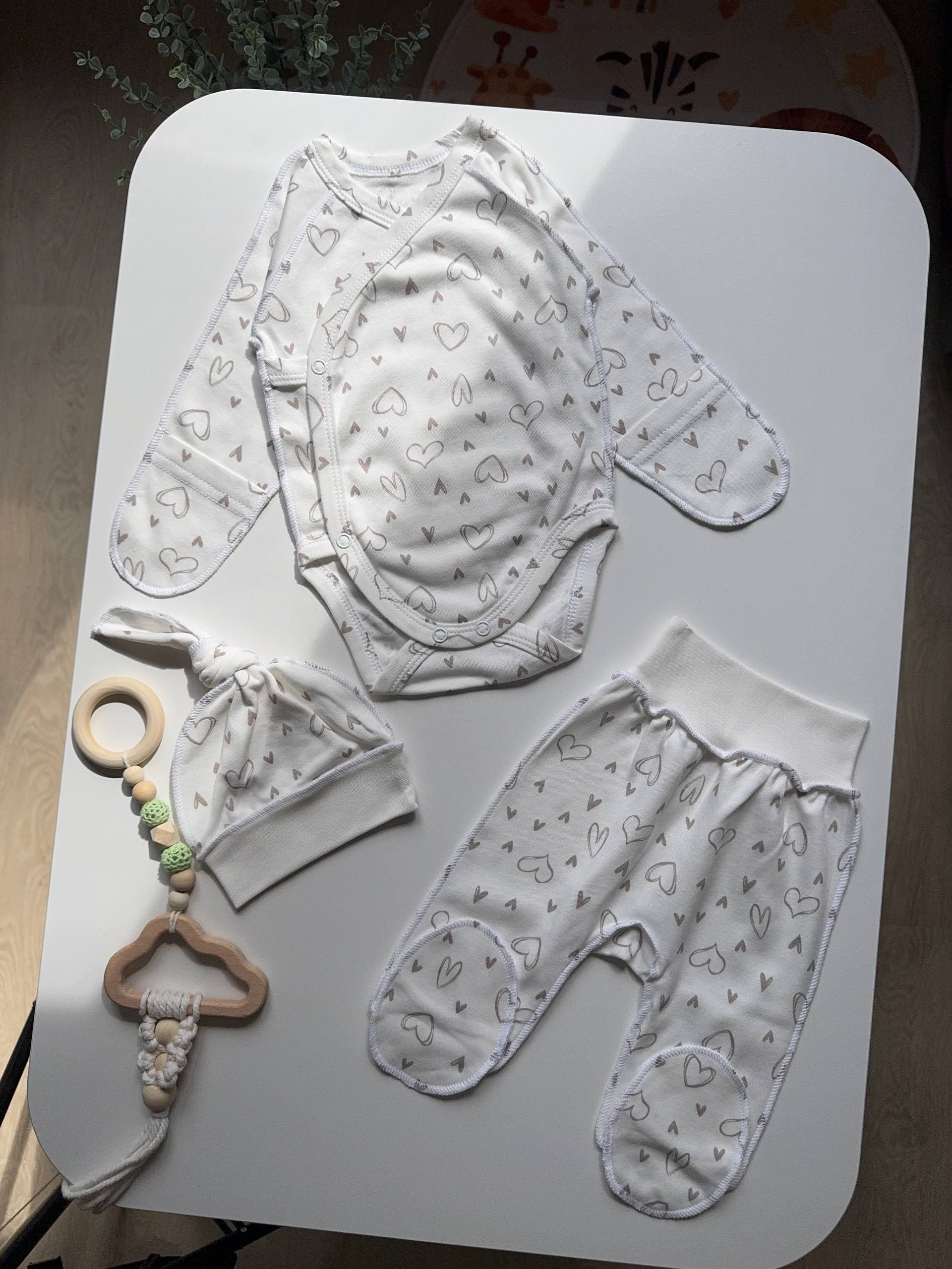 Комплект для новонароджених інтерлок 56 - Головне фото | Дитячий одяг Store Olivka